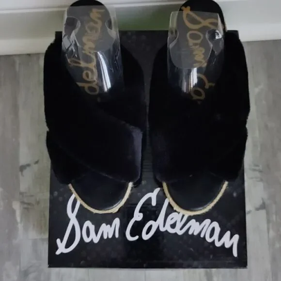 Sam Edelman Zia faux fur slides - Picture 3 of 7